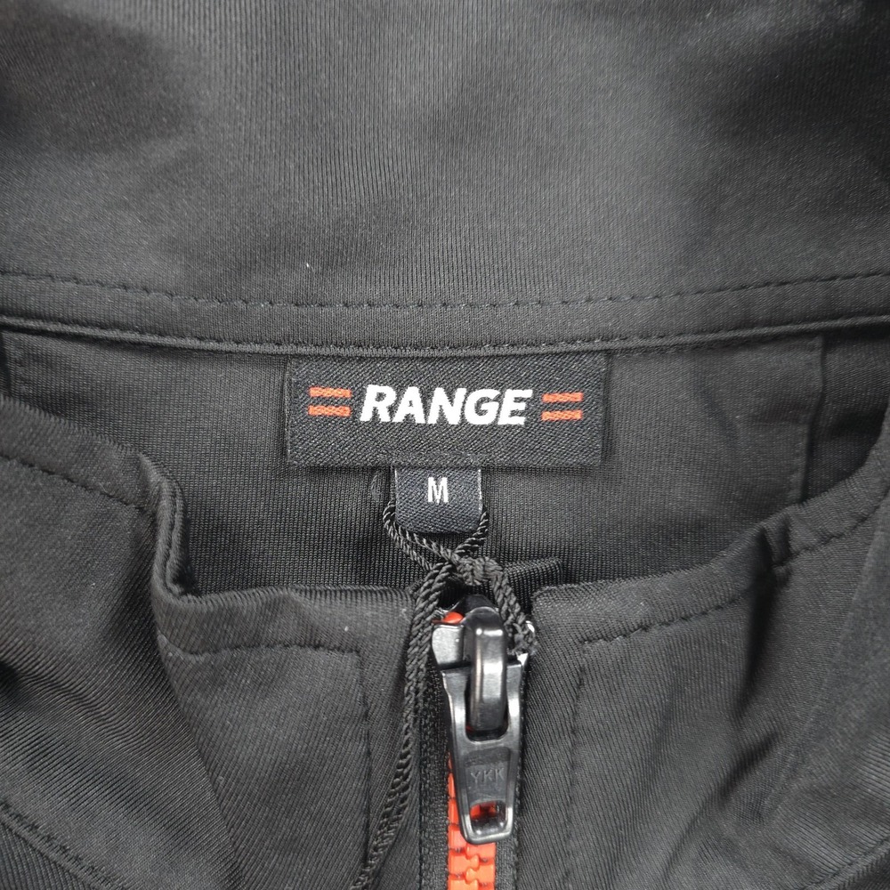Range Shirt Mens Medium Black 1/4 Zip Performance Golf Pullover Stretch NEW - Picture 4 of 11